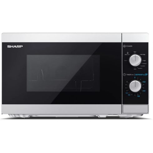 SHARP YC-MG01ES Grilles mikrohullámú sütő 800 / 1000W 20L ezüst