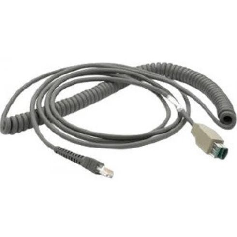 ZEBRA CBA-U28-C15ZBR 4.57m hosszú USB adat kábel vonalkód olvasóhoz