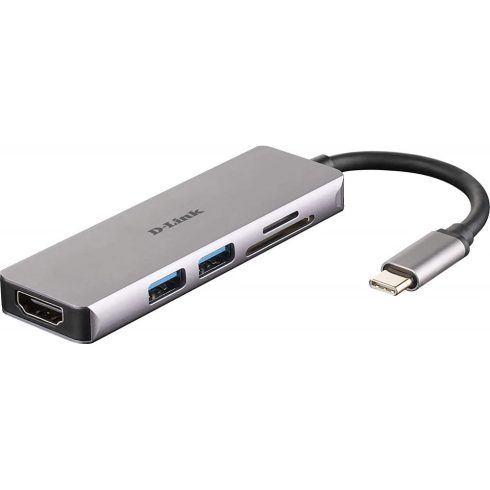 D-LINK 5‑in‑1 USB‑C Hub with HDMI and SD/microSD Card Reader DUB‑M530