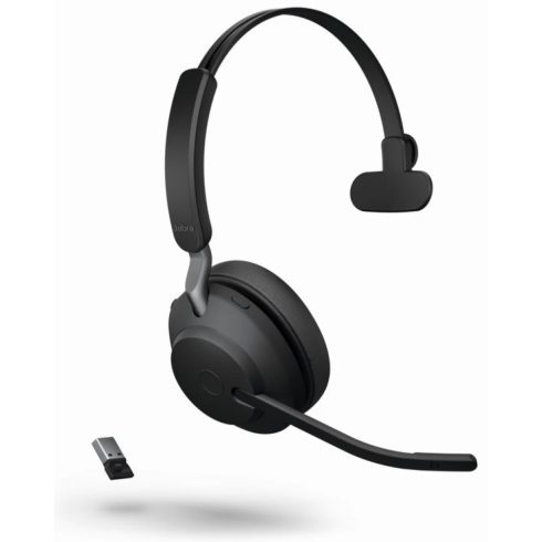 JABRA Evolve2 65 UC Mono USB-A + Link380A fekete