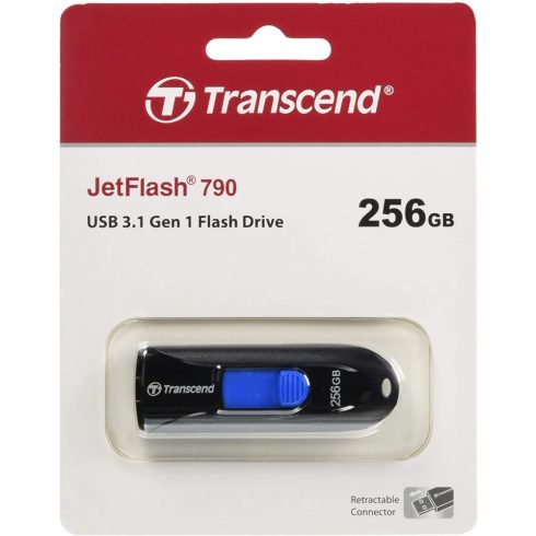 TRANSCEND JetFlash F790 256GB USB 3.0 Fekete
