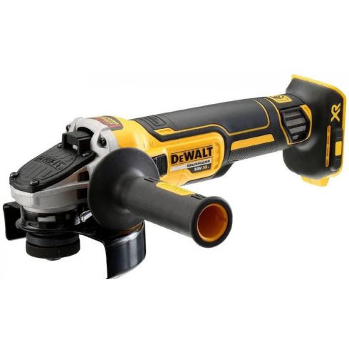 DEWALT DCG405N 18V XR 125 mm kefe nélküli sarokcsiszoló kartondobozos (Akku és töltő nélkül)