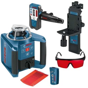 BOSCH GRL 300 HV Professional Forgólézer tartozékokkal