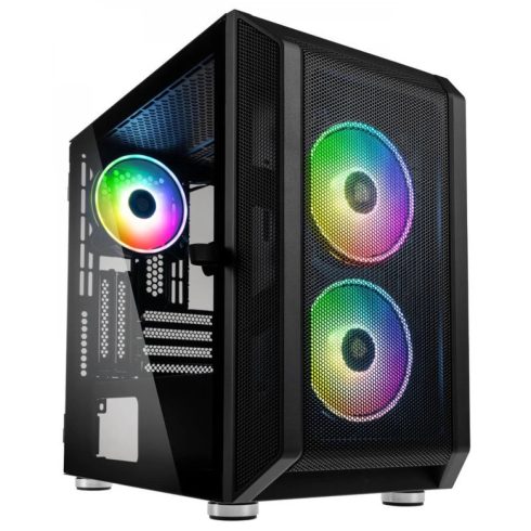 KOLINK Citadel Mesh mATX RGB fekete