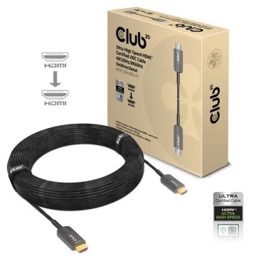 CLUB3D HDMI 2.1 Összekötő Fekete 20m CAC-1379