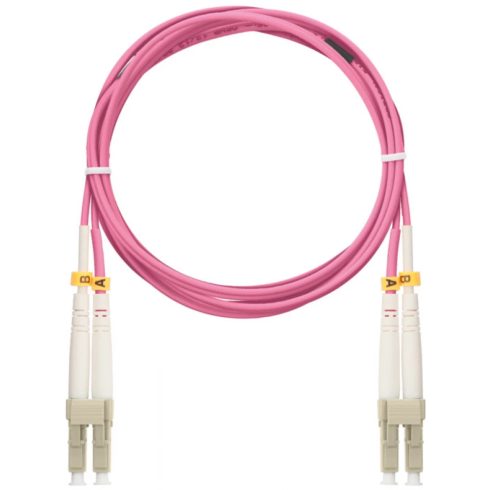 NIKOMAX Fiber Optic LC/UPC Összekötő Lila 10m NMF-PC2M4C2-LCU-LCU-010