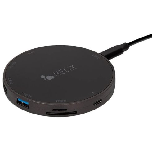 Helix 9 az 1-ben USB-C vezeték nélküli töltőpad 10W fekete