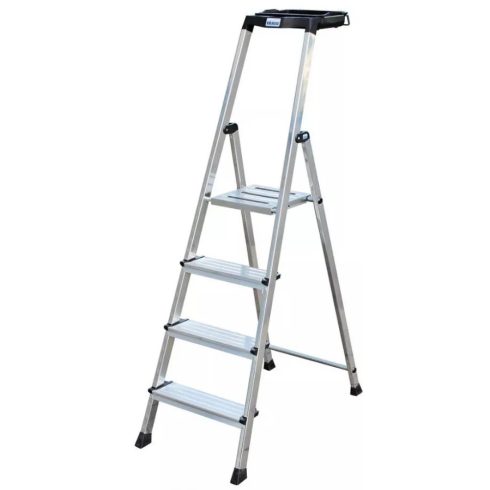 KRAUSE Secury 4 lépcsőfokos állólétra alumínium Multigrip-system