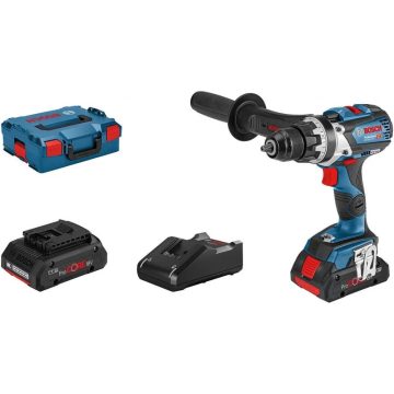   BOSCH GSR 18V-110 C Professional Akkus fúrócsavarozó + L-BOXX + 2x ProCORE18V 4.0Ah akku