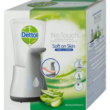   DETTOL Folyékony szappan adagoló szenzoros Aloe Vera és E vitamin utántöltővel