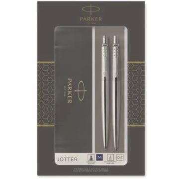   PARKER Golyóstoll és nyomósirón szett díszdoboz Royal Jotter rozsdamentes acél