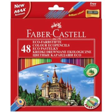   FABER-CASTELL Színes ceruza készlet hatszögletű 48 különböző szín