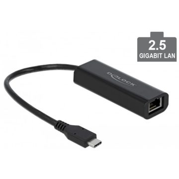 DELOCK 66298 USB 3.0 Type C UTP Átalakító fekete
