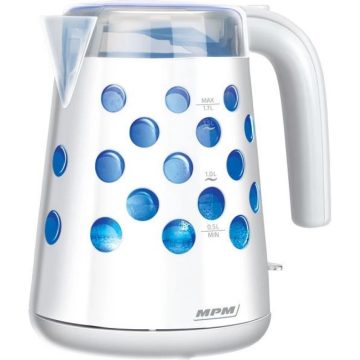 MPM MCZ-86 vízforraló 2200 W 1.7 L fehér