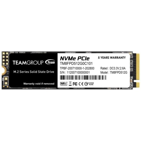 TEAM GROUP 512GB MP33 Pro M.2 PCIe M.2 2280 TM8FPD512G0C101