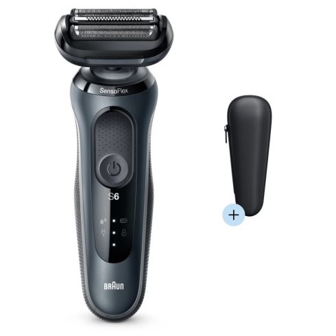 BRAUN Series 6 60-N1000s Wet&Dry Elektromos borotva utazótokkal szürke