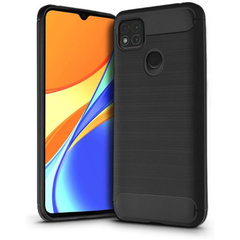 HAFFNER Carbon szilikon hátlap Xiaomi Redmi 9C