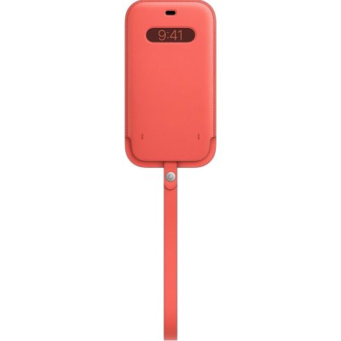 APPLE MagSafe rögzítésű bebújtatós bőr tok iPhone 12 Pro Max pink citrus