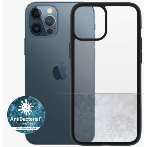 PANZERGLASS ClearCase Back Cover iPhone 12 Pro Max fekete-átlátszó