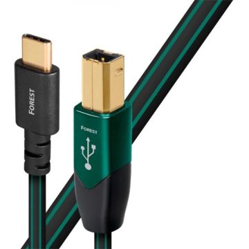   AUDIOQUEST USB 2.0 Type C Átalakító Fekete-Zöld 75cm USBFOR20.75CB