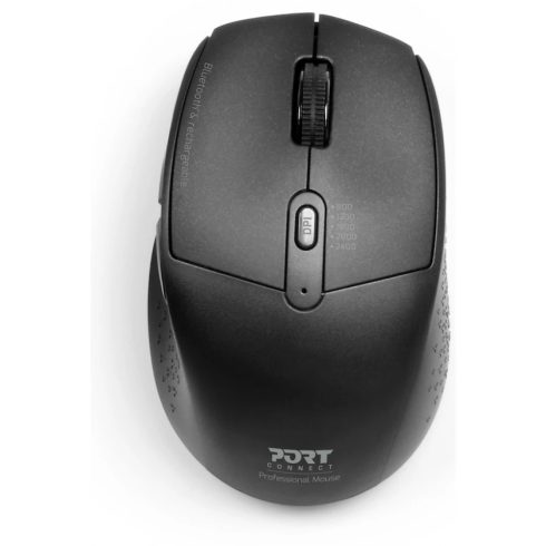 PORT DESIGNS Bluetooth Wireless újratölthető egér fekete