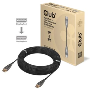CLUB3D DisplayPort 1.4 Összekötő Fekete 20m CAC-1079