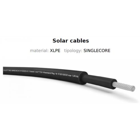 ELETTRO BRESCIA Szolár vezeték 1x4mm2 piros (500m)