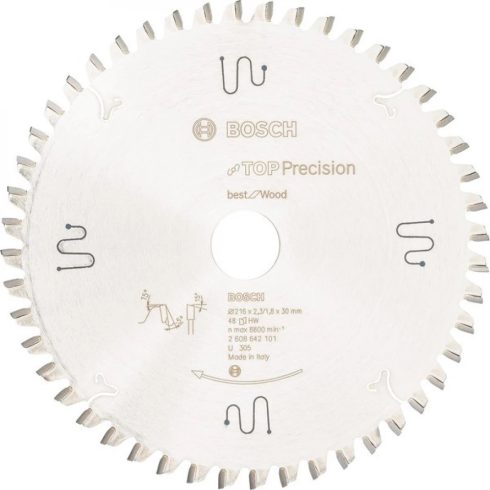BOSCH Körfűrészlap Top Precision Best for Wood 216 x 30 x 2.3 mm 48