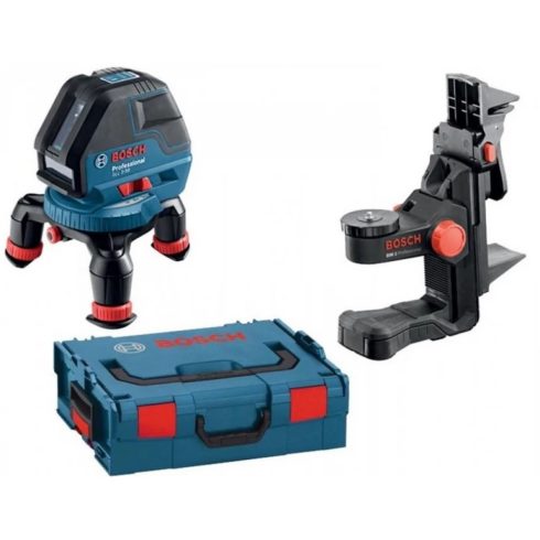 BOSCH GLL 3-50 Professional vonallézer + L-BOXX 136 + BM 1 Univerzális tartó
