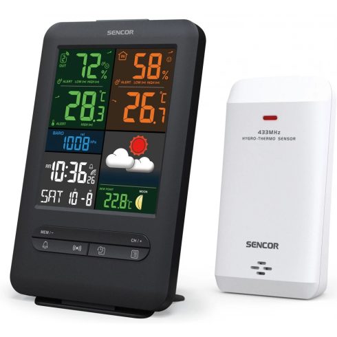 SENCOR SWS 7300 Időjárás állomás fekete / fehér