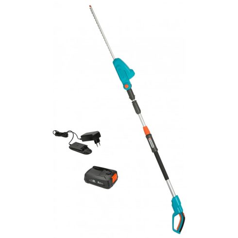 GARDENA 14732-20 THS 42/18V P4A akkumulátoros teleszkópos sövénynyíró + 1 x 2.5 Ah Li-ion akku