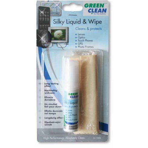 GREENCLEAN LC-1000 lencse/üvegtisztító szett