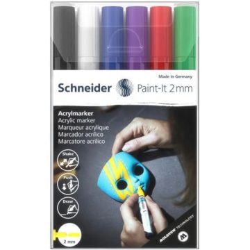   SCHNEIDER TSC310V61 Paint-It 310 Akril marker készlet 2 mm 6 különböző szín