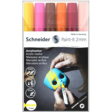   SCHNEIDER TSC310V63 Paint-It 310 Akril marker készlet 2 mm 6 különböző szín