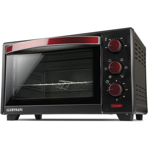 G3FERRARI G10135 Il Moro 20 Plus Mini sütő 1380 W 20 l Fekete/Piros