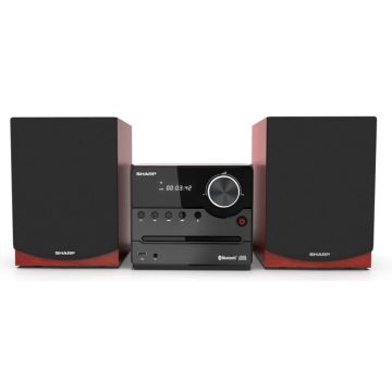   SHARP XL-B512BR Bluetooth mikrohifi rendszer fa hangszórókkal barna