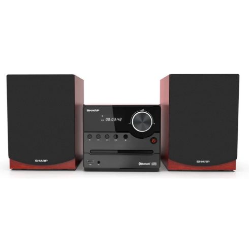 SHARP XL-B512BR Bluetooth mikrohifi rendszer fa hangszórókkal barna
