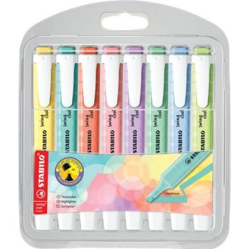   STABILO Swing Cool Pastel Szövegkiemelő készlet 8 különböző szín