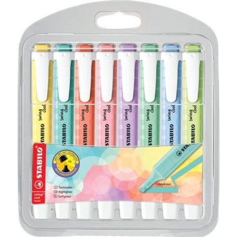 STABILO Swing Cool Pastel Szövegkiemelő készlet 8 különböző szín