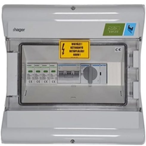 HAGER AC doboz 3 fázis T2 20A