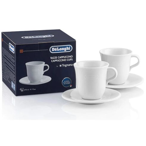 DELONGHI DLSC309 Tognana cappuccino csésze szett 2 db 270 ml fehér