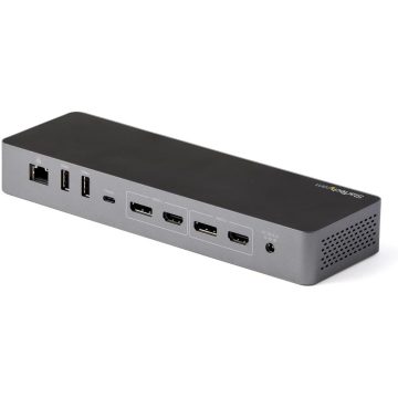   STARTECH Thunderbolt 3 Dock w/ USB-C Host Compatibility - Dual 4K 60Hz DisplayPort 1.4 or Dual HDMI Monitors