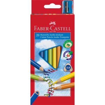   FABER-CASTELL Grip Junior háromszög alakú 20db-os vegyes színű színes ceruza