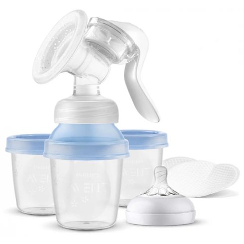 PHILIPS SCF430/13 Avent Kézi mellszívó cumisüveggel és VIA pohárral