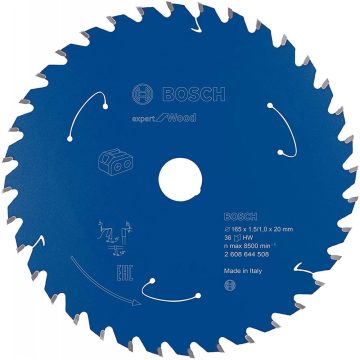BOSCH Körfűrészlap Expert for Wood 165mm 36T