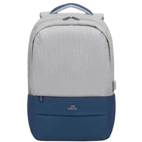 RIVACASE 7567 Anti-theft Laptop backpack 17.3" szürke-kék