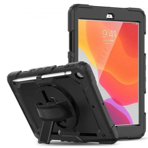 HAFFNER iPad 10.2 (2019/2020) ütésálló védőtok 360 fokos védelemmel fekete OEM