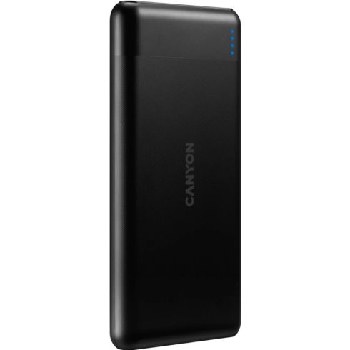 CANYON Powerbank PB-107 10000 mAh 1xUSB 1xUSB-C 3A fekete