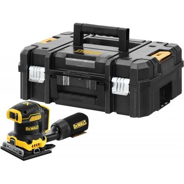   DEWALT DCW200NT-XJ Akkumulátoros kézi csiszoló 18V + T-STAK Box II koffer - akku és töltő nélkül