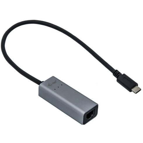 ITEC C31METAL25LAN USB 3.1 Type C UTP Átalakító 30cm 2.5Gbps szürke